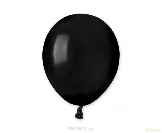 Balony pastelowe czarne 13 cm 100 szt