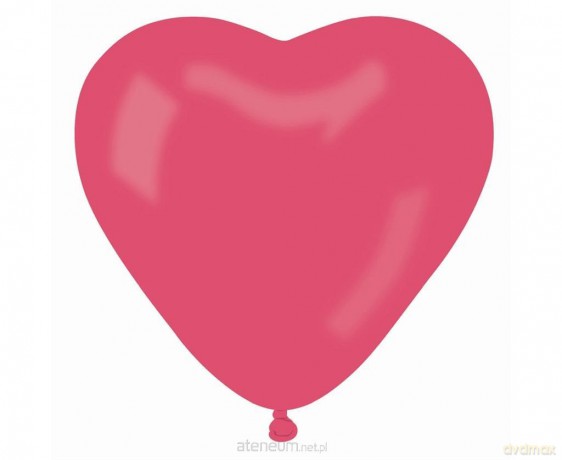 Balony pastelowe czerwone serca 50 szt