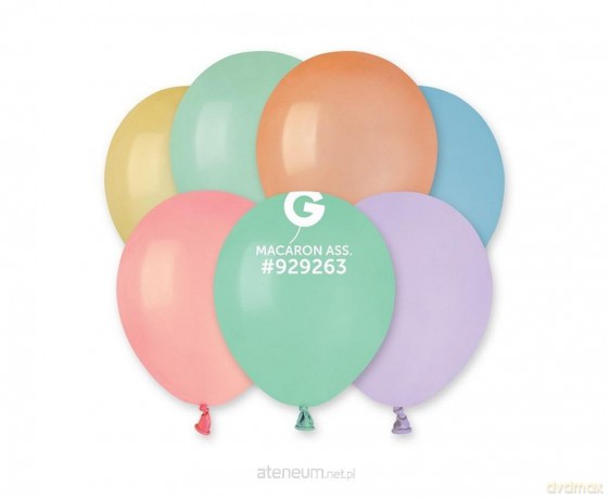 Balony pastelowe mix Macaron 100 szt