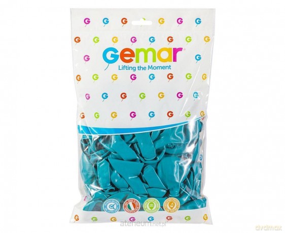 Balony pastelowe turkusowo niebieskie 30 cm 100 szt