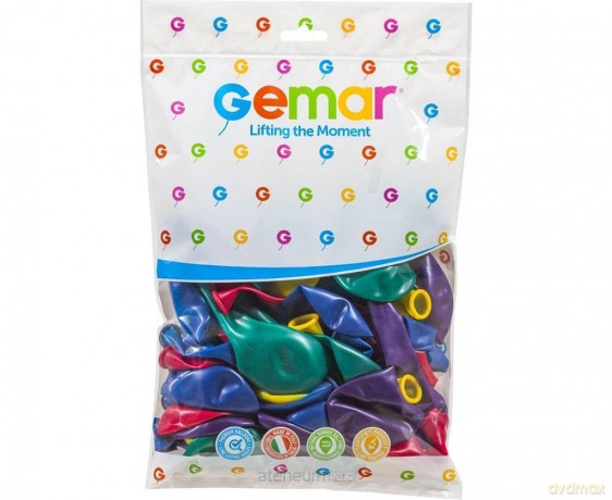 Balony przeźroczyste różnokolorowe 33 cm 50 szt