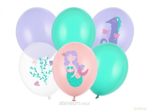 Balony Roczek Morski Świat 30 cm 6 szt