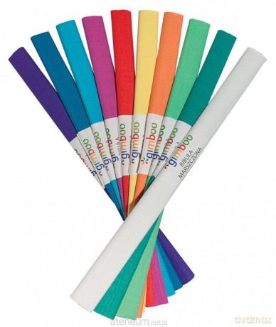 Bibuła marszczona 50x200 cm mix (10 szt)