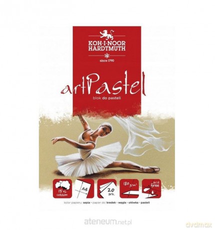 Blok do pasteli artpastel sepia A4 20K 180g