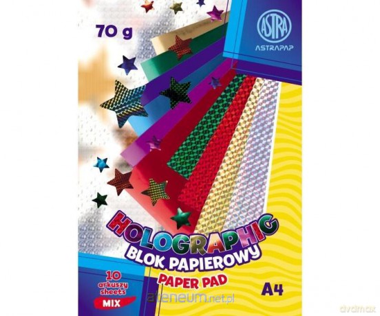 Blok papierów holograficznych A4/10K 70g