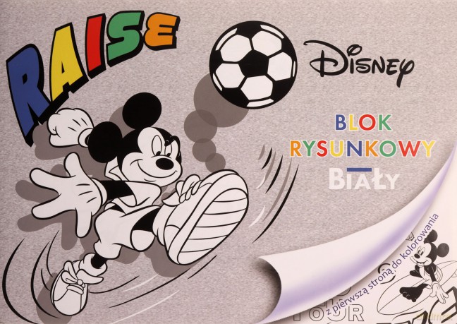 Blok rysunkowy A4/20K biały Mickey Mouse