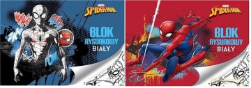 Blok rysunkowy A4/20K biały Spider Man
