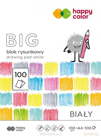 Blok rysunkowy biały A4/100K BIG