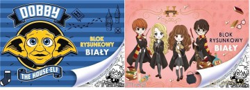 Blok rysunkowy biały A4/20K Harry Potter