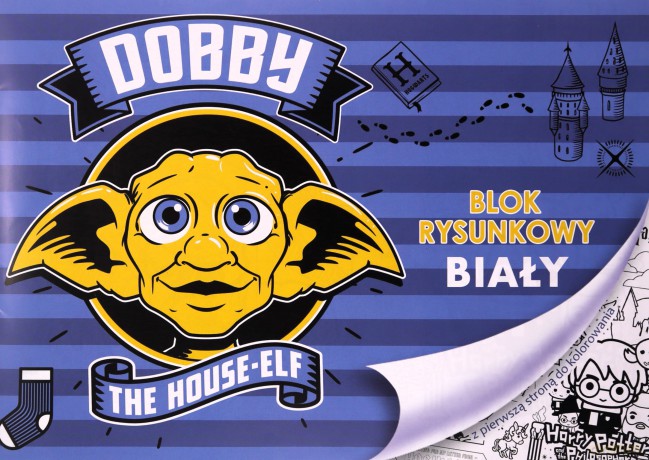 Blok rysunkowy biały A4/20K Harry Potter