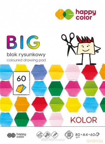 Blok rysunkowy kolorowy A4/60K BIG