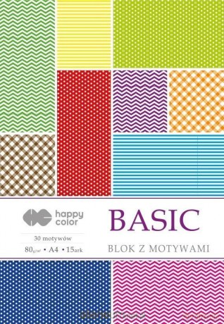 Blok z motywami Basic A4/15K 80g