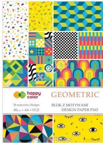 Blok z motywami Geometric A4/15K