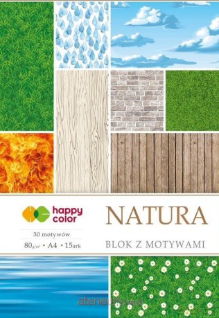 Blok z motywami Natura A4/15K 80g