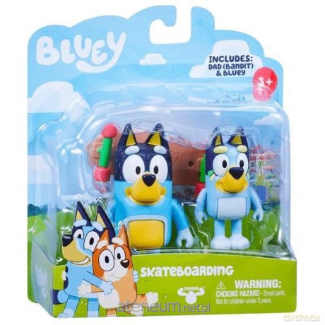 Bluey Figurki Jazda na deskorolce 2 szt. [FIGURKA]