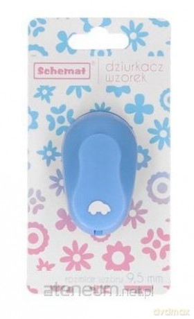 Dziurkacz ozdobny 9,5mm samochód MIX