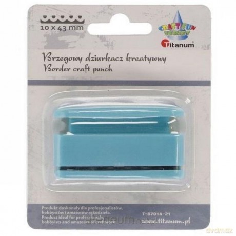 Dziurkacz z motywem Falbanka serca 10x43mm
