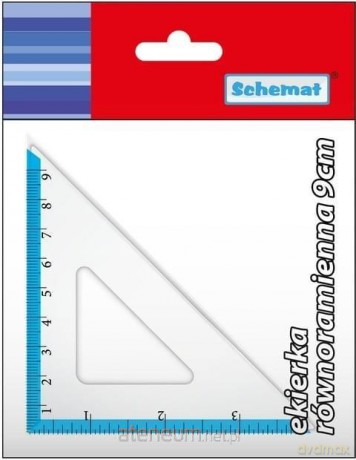 Ekierka równoramienna 9 cm