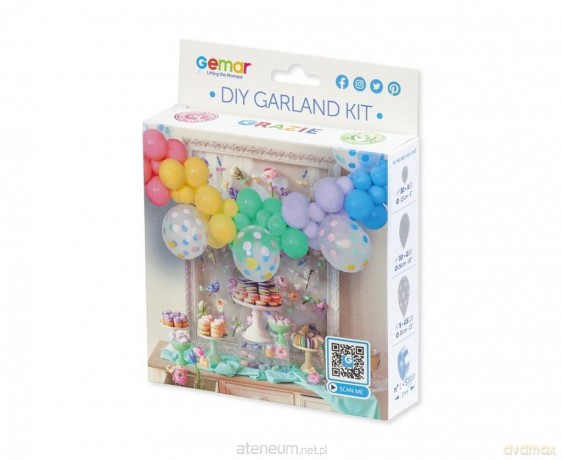 Girlanda balonowa DIY Makaron 65 szt