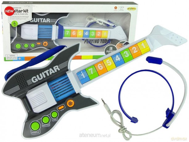 Gitara elektryczna z mikrofonem + słuchawki