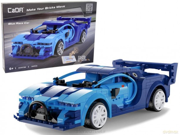 Klocki konstrukcyjne Auto sportowe niebieskie [KLOCKI]