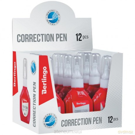 Korektor w piórze 18ml metalowa koncówka (12 szt)