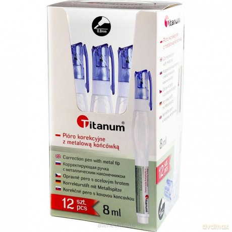 Korektor w piórze 8ml (12 szt)