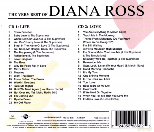 Diana Ross: Love & Life, The Very Best Of Diana Ross [2CD]