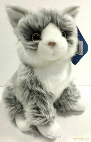 Kot szary siedzący 20 cm
