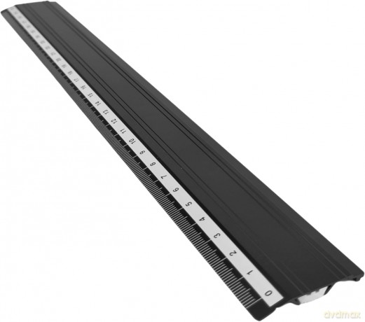 Linijka aluminiowa czarna 30 cm