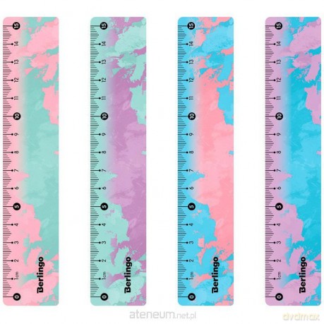 Linijka plastikowa 15 cm MIX