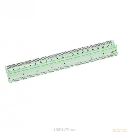 Linijka plastikowa z uchwytem 20 cm