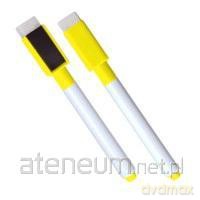 Marker suchościeralny z magnesem żółty