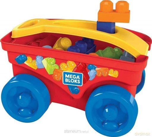 Mega Bloks Pull 'N Play Wagon wózek z klockami [KLOCKI]