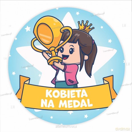 Naklejki Dzień Kobiet - Kobieta na medal 48 szt