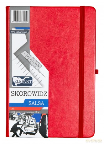 Skorowidz A5/96 Salsa czerwony
