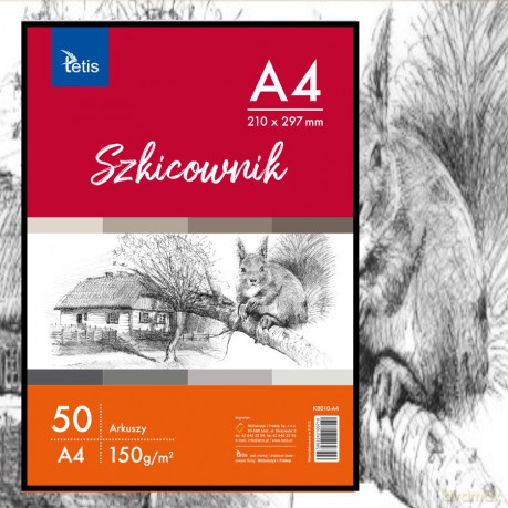 Szkicownik A4 50 kartek KB010-A4