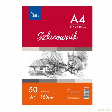 Szkicownik A4 50 kartek KB010-A4
