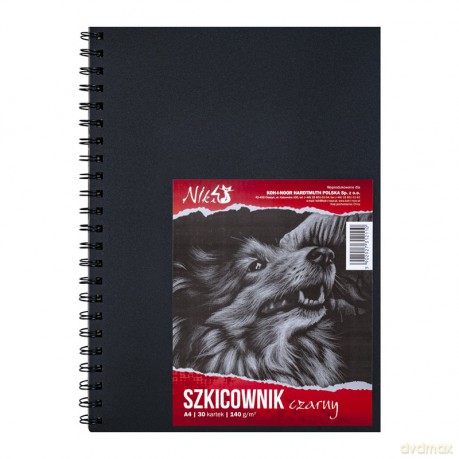 Szkicownik A4/30K 140g czarny