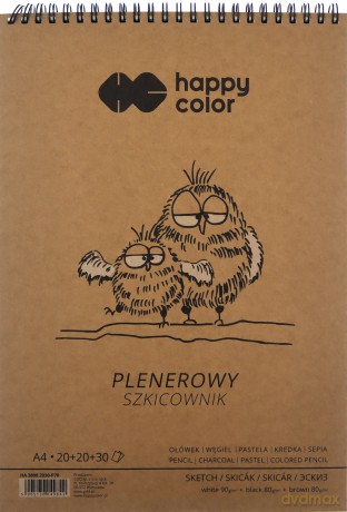 Szkicownik na spirali A4/70K Plenerowy