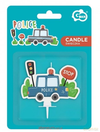 Świeczka urodzinowa Police 5x7 cm