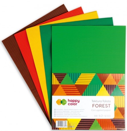 Tektura falista A4/5K mix Forest