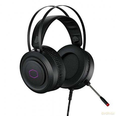Cooler Master CH321 Cuffie Gaming Over-Ear Driver Audio al Neodimio da 50mm, Microfono Omnidirezionale, Padiglioni Rimovibili in finta pelle, Compatibile con PC e Console USB tipo A