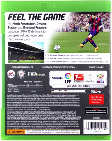 FIFA 15 [GRA XBOX ONE]