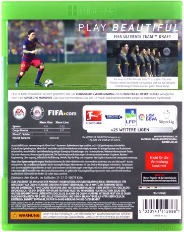 FIFA 16 [GRA XBOX ONE]