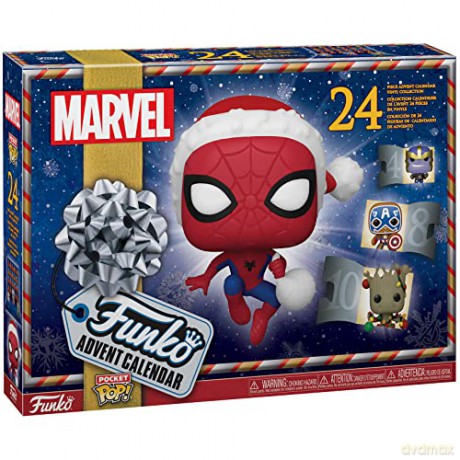 Funko POP Christmas Kalendarz Adwentowy 2022: Marvel With 24 Days of Surprise Pocket POP! Figurine Giocattoli Calendario dell'Avvento ideale per le vacanze Regalo a sorpresa di Natale [FIGURKA]