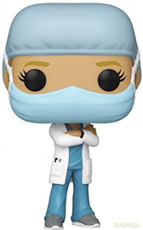 Funko POP Heroes: Front Line Worker - Female #1 Figura da Collezione, Multicolore, 54047 [FIGURKA]