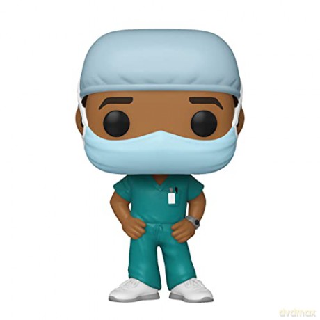 Funko POP Heroes: Front Line Worker - Male #2 Figura da Collezione, Multicolore, 54155 [FIGURKA]