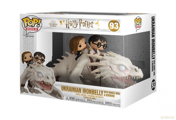 Funko POP Ride Potter-Dragon w/Harry, Ron & Hermione Figura da Collezione, Multicolore, 50815 [FIGURKA]