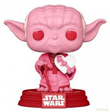 Funko POP Star Wars: Valentines-Yoda w/Heart Giocatollo, Multicolore, 52870 [FIGURKA]